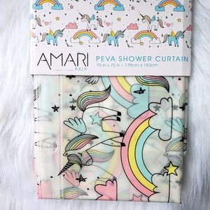 Unicorn Rainbow Star Dream Shower Curtain